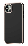 Eiroo Borderline iPhone 11 Kamera Korumalı Siyah Silikon Kılıf