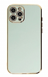 Eiroo Borderline iPhone 12 Pro Max Kamera Korumal Yeil Silikon Klf