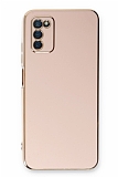 Eiroo Borderline Samsung Galaxy A03s Kamera Korumalı Pembe Silikon Kılıf