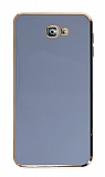 Eiroo Borderline Samsung Galaxy J7 Prime Kamera Korumalı Mavi Silikon Kılıf