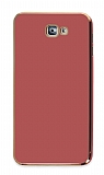 Eiroo Borderline Samsung Galaxy J7 Prime Kamera Korumalı Kırmızı Silikon Kılıf