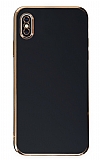 Eiroo Borderline iPhone X / XS Kamera Korumalı Siyah Silikon Kılıf