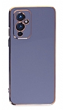 Eiroo Borderline OnePlus 9 Kamera Korumal Mavi Silikon Klf