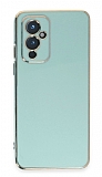 Eiroo Borderline OnePlus 9 Kamera Korumal Yeil Silikon Klf