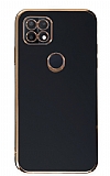 Eiroo Borderline Oppo A15 / A15s Kamera Korumal Siyah Silikon Klf