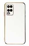 Eiroo Borderline Oppo A54 4G Kamera Korumal Beyaz Silikon Klf