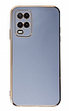 Eiroo Borderline Oppo A54 4G Kamera Korumalı Mavi Silikon Kılıf