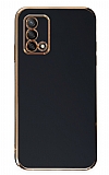 Eiroo Borderline Oppo A74 4G Kamera Korumal Siyah Silikon Klf