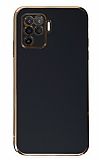 Eiroo Borderline Oppo A94 4G Kamera Korumal Siyah Silikon Klf