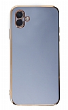 Eiroo Borderline Samsung Galaxy A04 Kamera Korumalı Mavi Silikon Kılıf