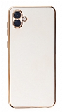 Eiroo Borderline Samsung Galaxy A04e Kamera Korumalı Beyaz Silikon Kılıf