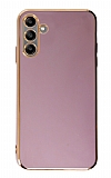 Eiroo Borderline Samsung Galaxy A04s Kamera Korumalı Mor Silikon Kılıf