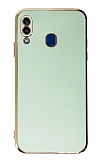 Eiroo Borderline Samsung Galaxy A20 / A30 Kamera Korumal Yeil Silikon Klf