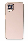 Eiroo Borderline Samsung Galaxy M22 Kamera Korumal Pembe Silikon Klf