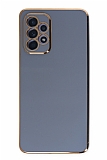 Eiroo Borderline Samsung Galaxy A52 Kamera Korumal Mavi Silikon Klf