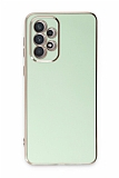 Eiroo Borderline Samsung Galaxy A53 5G Kamera Korumal Yeil Silikon Klf