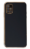 Eiroo Borderline Samsung Galaxy A51 Kamera Korumal Siyah Silikon Klf
