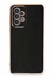 Eiroo Borderline Samsung Galaxy A72 Kamera Korumalı Siyah Silikon Kılıf