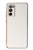 Eiroo Borderline Samsung Galaxy S20 FE Kamera Korumal Beyaz Silikon Klf
