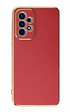 Eiroo Borderline Samsung Galaxy A73 Kamera Korumalı Kırmızı Silikon Kılıf