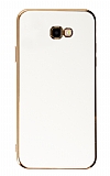 Eiroo Borderline Samsung Galaxy J4 Plus Kamera Korumalı Beyaz Silikon Kılıf