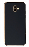 Eiroo Borderline Samsung Galaxy J6 Plus Kamera Korumalı Siyah Silikon Kılıf