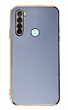 Eiroo Borderline Xiaomi Redmi Note 8 Kamera Korumalı Mavi Silikon Kılıf