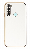 Eiroo Borderline Xiaomi Redmi Note 8 Kamera Korumalı Beyaz Silikon Kılıf