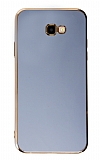 Eiroo Borderline Samsung Galaxy J4 Plus Kamera Korumalı Mavi Silikon Kılıf