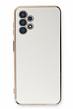 Eiroo Borderline Samsung Galaxy A13 Kamera Korumal Beyaz Silikon Klf