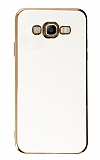 Eiroo Borderline Samsung Galaxy J7 / J7 Core Kamera Korumalı Beyaz Silikon Kılıf