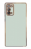 Eiroo Borderline Samsung Galaxy Note 20 Kamera Korumalı Yeşil Silikon Kılıf