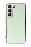 Eiroo Borderline Samsung Galaxy S21 FE 5G Kamera Korumalı Yeşil Silikon Kılıf