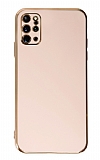 Eiroo Borderline Samsung Galaxy S20 Plus Kamera Korumalı Pembe Silikon Kılıf