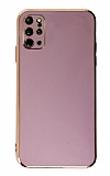 Eiroo Borderline Samsung Galaxy S20 Plus Kamera Korumalı Mor Silikon Kılıf