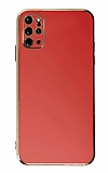 Eiroo Borderline Samsung Galaxy S20 Plus Kamera Korumalı Kırmızı Silikon Kılıf