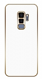 Eiroo Borderline Samsung Galaxy S9 Plus Kamera Korumal Beyaz Silikon Klf