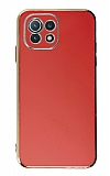 Eiroo Borderline Xiaomi Mi 11 Lite Kamera Korumalı Kırmızı Silikon Kılıf