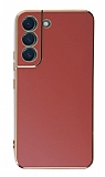 Eiroo Borderline Samsung Galaxy S22 Plus 5G Kamera Korumal Krmz Silikon Klf