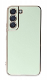 Eiroo Borderline Samsung Galaxy S22 Plus 5G Kamera Korumalı Yeşil Silikon Kılıf