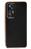 Eiroo Borderline Xiaomi 12T Pro Kamera Korumalı Siyah Silikon Kılıf
