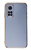 Eiroo Borderline Xiaomi Mi 10T Pro Kamera Korumal Mavi Silikon Klf
