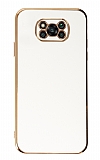 Eiroo Borderline Xiaomi Poco X3 Kamera Korumalı Beyaz Silikon Kılıf