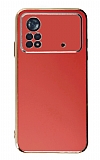 Eiroo Borderline Xiaomi Poco X4 Pro 5G Kamera Korumal Krmz Silikon Klf