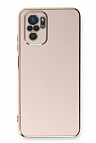 Eiroo Borderline Xiaomi Redmi Note 10S Kamera Korumalı Pembe Silikon Kılıf