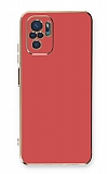 Eiroo Borderline Xiaomi Redmi Note 10S Kamera Korumalı Kırmızı Silikon Kılıf