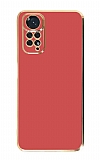 Eiroo Borderline Xiaomi Redmi Note 11 Kamera Korumalı Kırmızı Silikon Kılıf