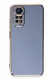Eiroo Borderline Xiaomi Redmi Note 11 Kamera Korumalı Mavi Silikon Kılıf
