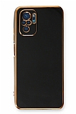 Eiroo Borderline Xiaomi Redmi Note 10 Kamera Korumal Siyah Silikon Klf