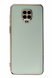 Eiroo Borderline Xiaomi Redmi Note 9 Pro Kamera Korumalı Yeşil Silikon Kılıf